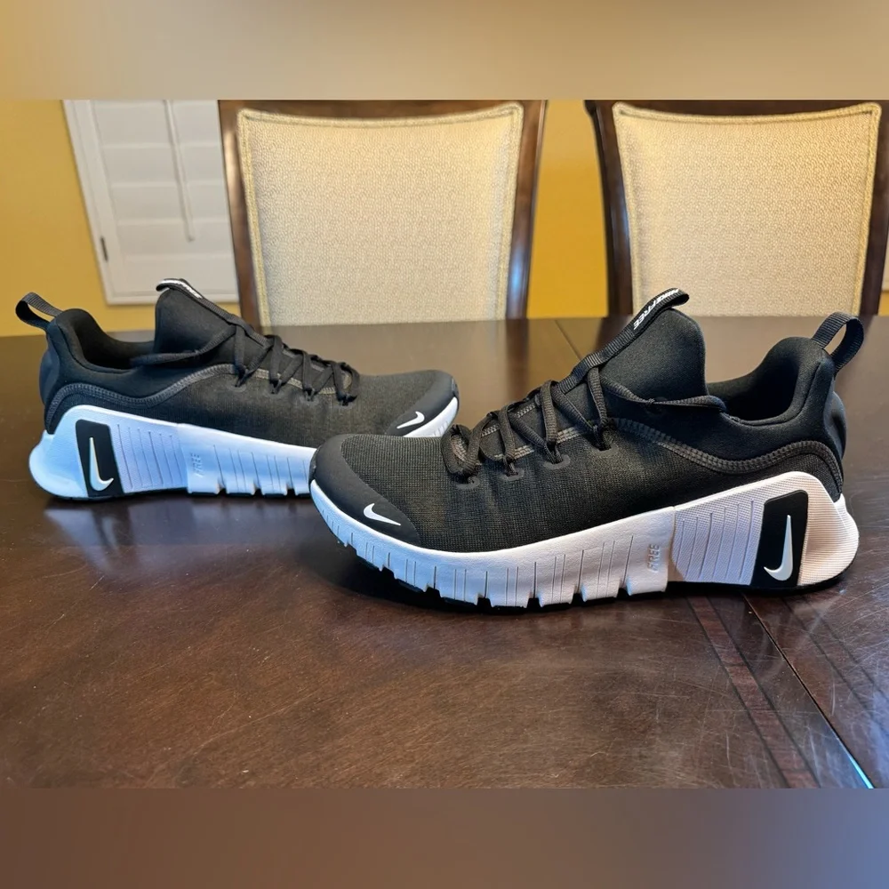 New Nike Free Metcon 6 Black White Sneaker Shoes Size US 12 W / 10.5 M